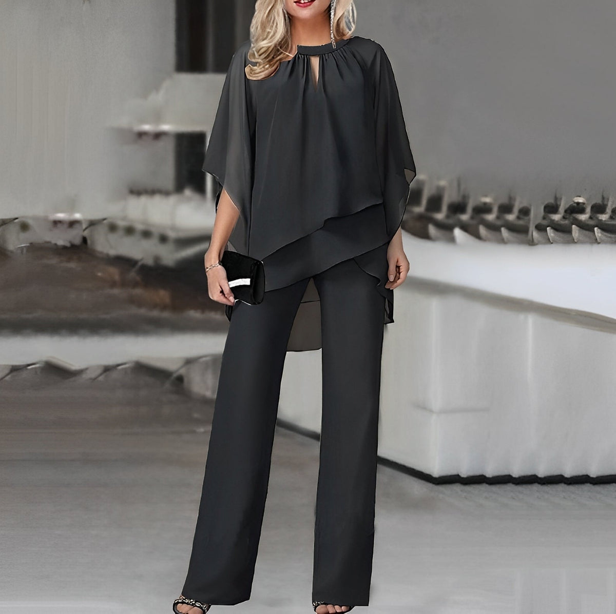 Women's Wide-Leg Two-Piece Set