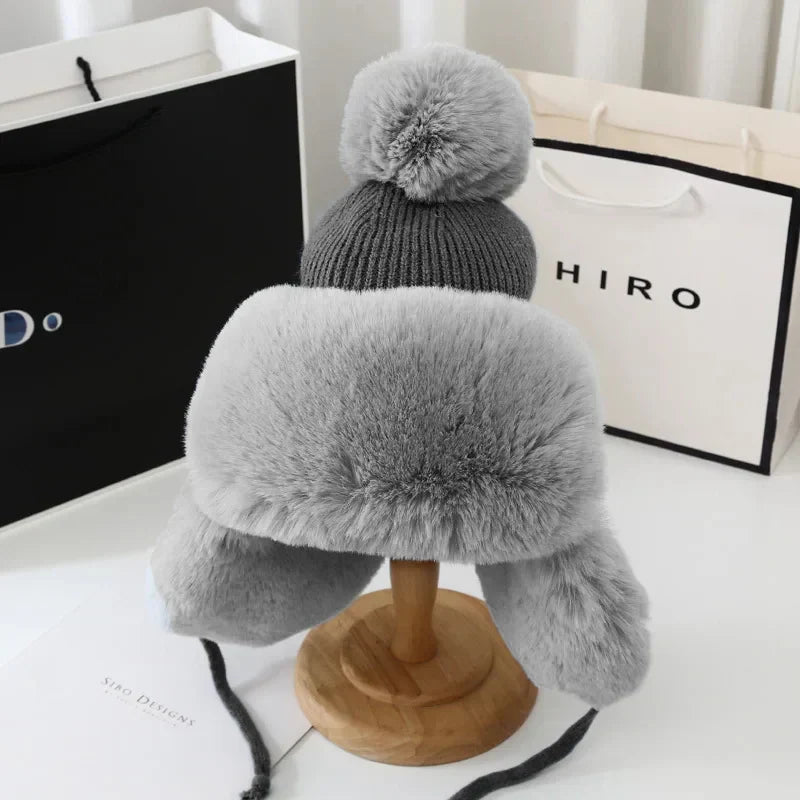 Women's Winter Shield Earflap Ski Hat