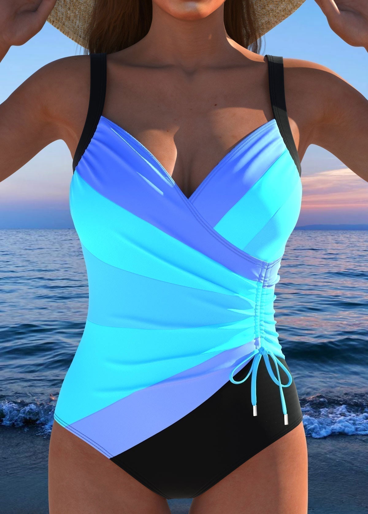 Women's Wrap-Style Swimsuit