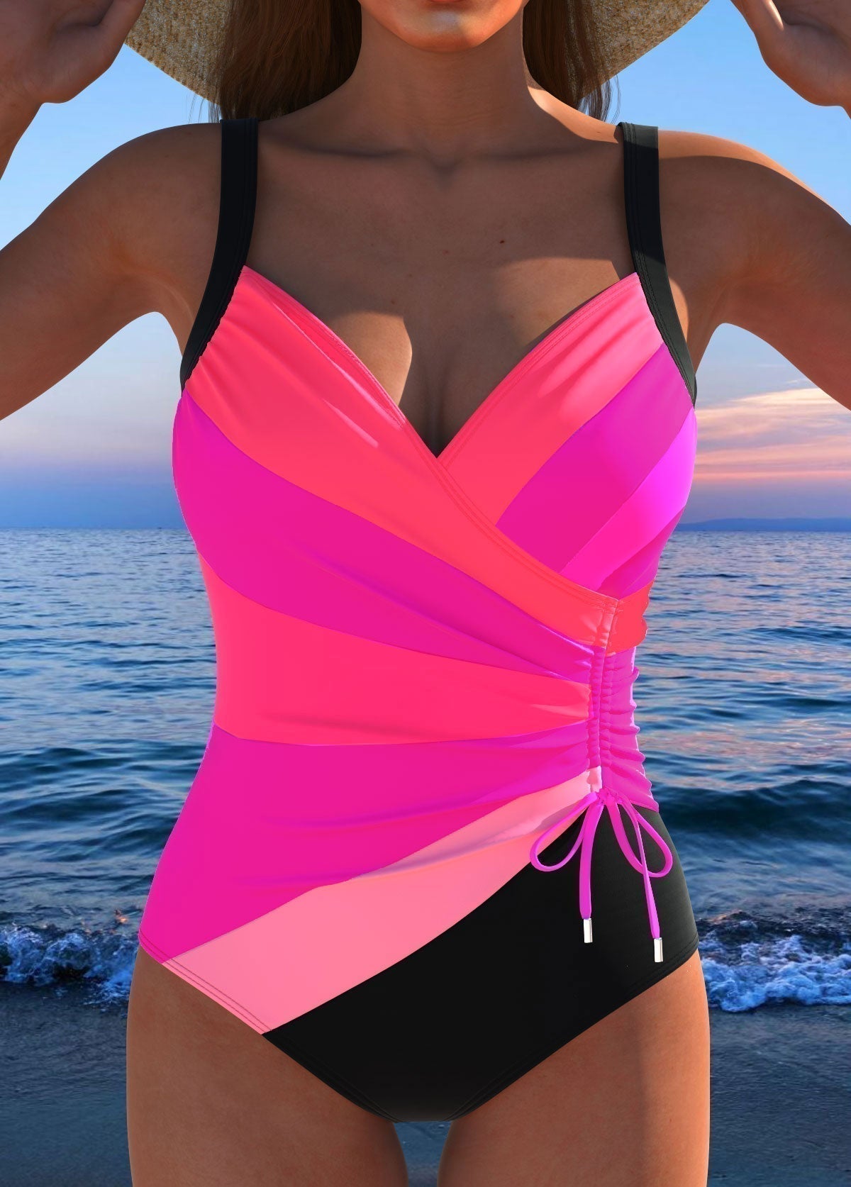 Women's Wrap-Style Swimsuit