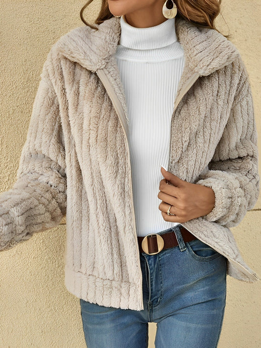 Women's Zip-Up Relaxed Fit Jacket