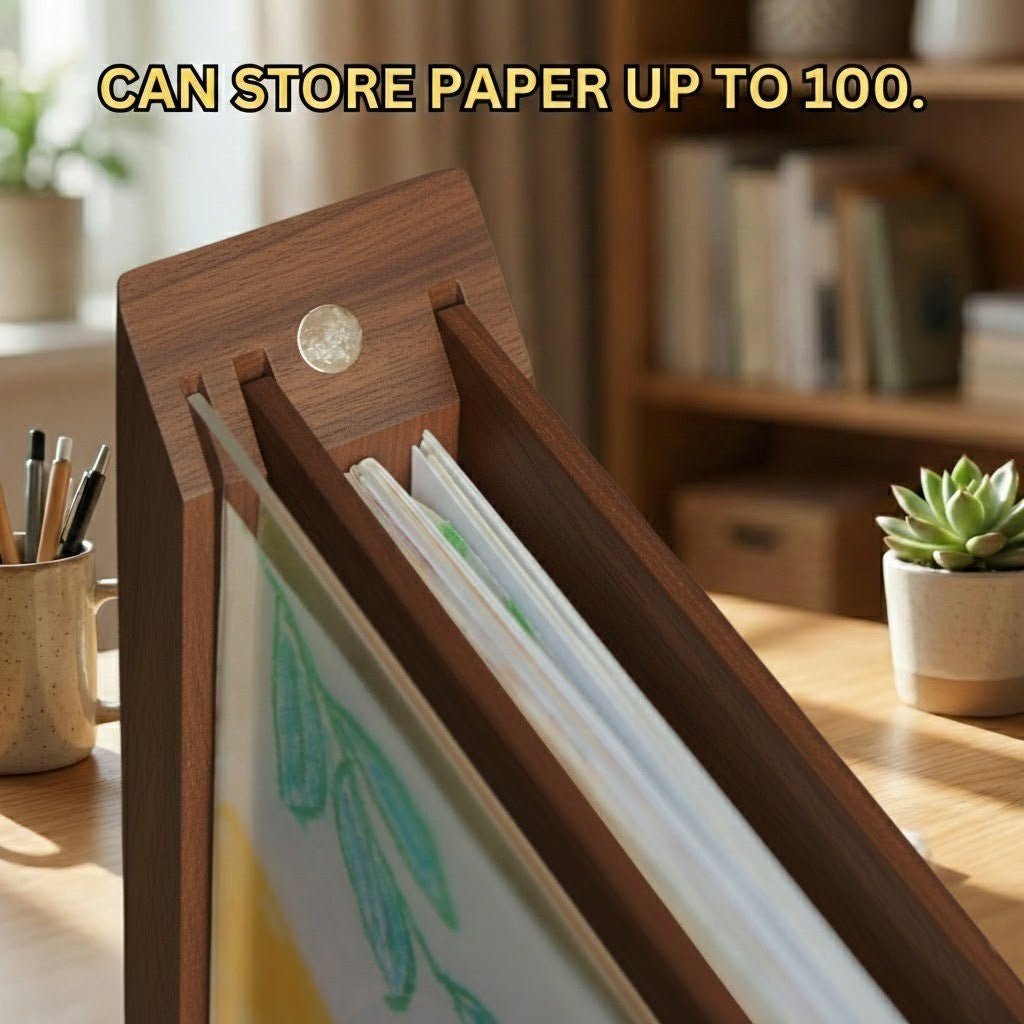 Wood-Look Display Frame with Storage