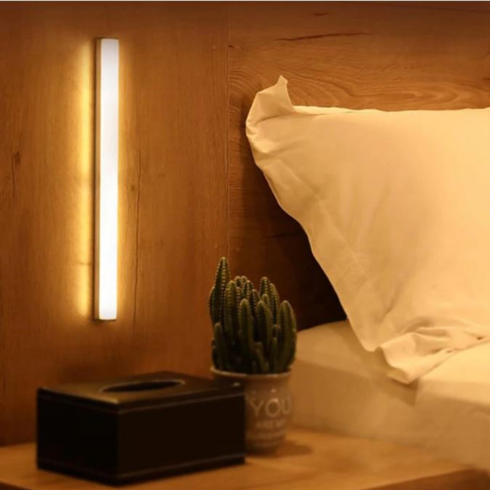 Wooden LED Bed Sensor Night Light