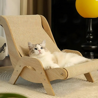 Wooden Lounge Chair Cat Scratcher