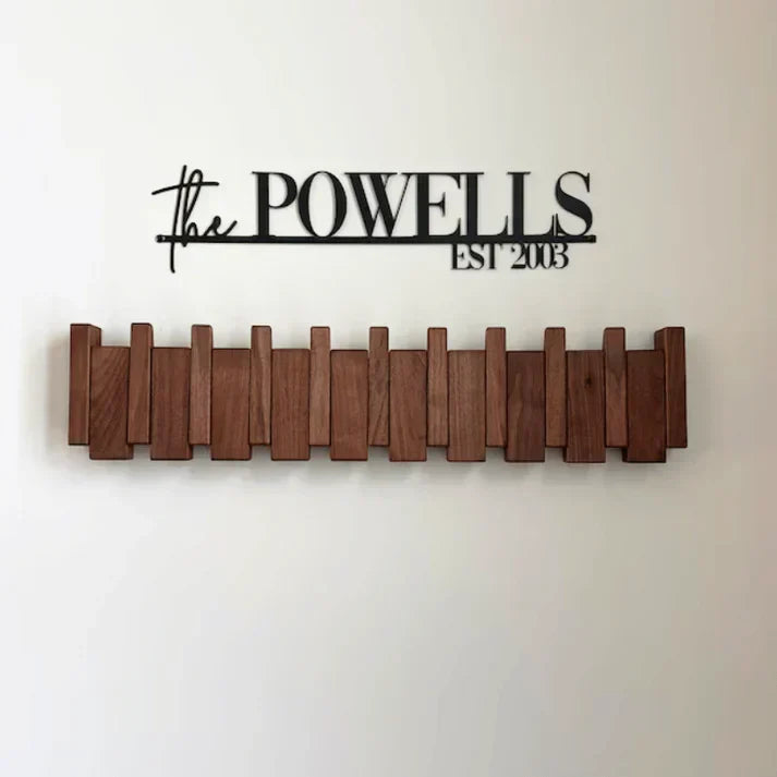 Wooden Piano Coat Rack