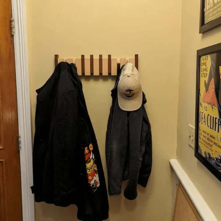 Wooden Piano Coat Rack for the Entryway
