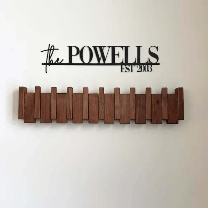 Wooden Piano Coat Rack for the Entryway