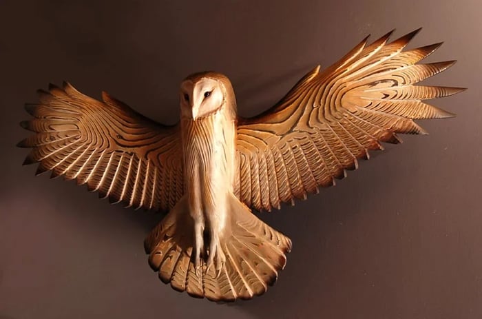 Wooden Wall Decor – Majestic Owl