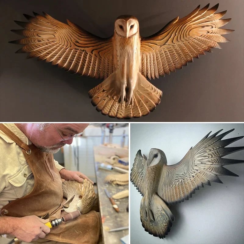 Wooden Wall Decor – Majestic Owl