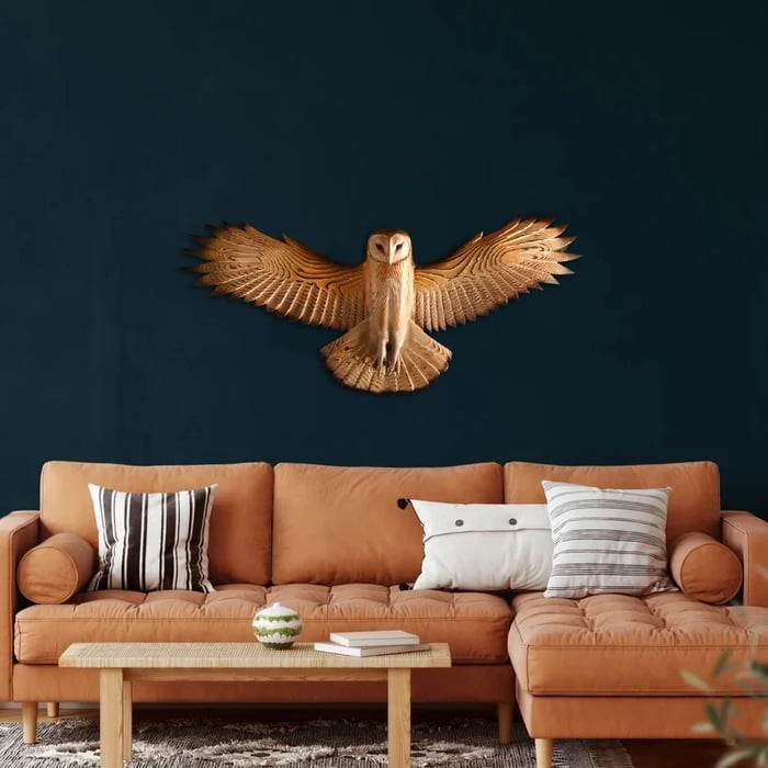 Wooden Wall Decor – Majestic Owl