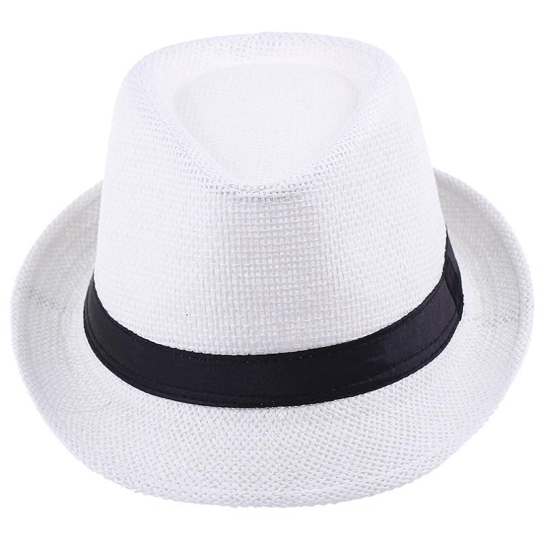 Woven Straw Trilby Sun Hat