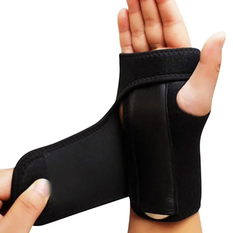 Wrist Brace with Splint and Adjustable Fit
