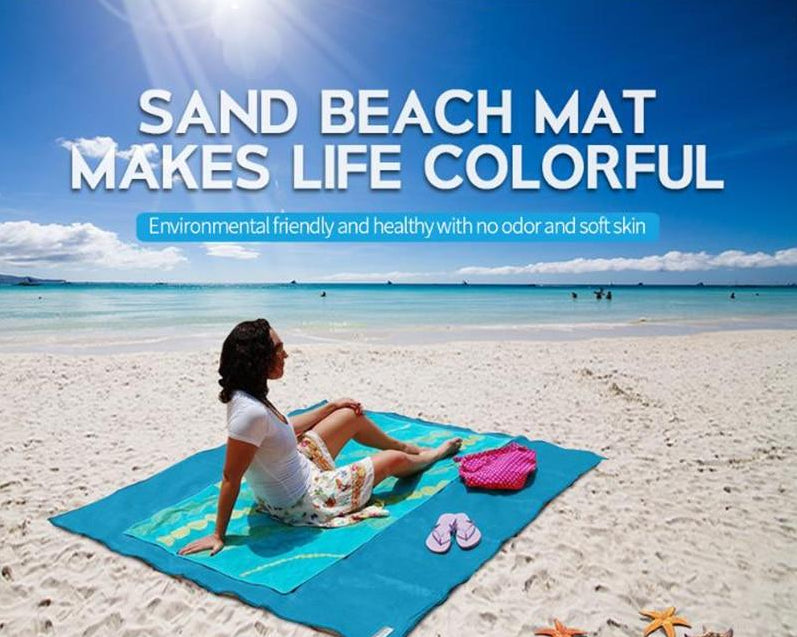 XXL Sand-Free Beach Blanket | 200 x 200 cm