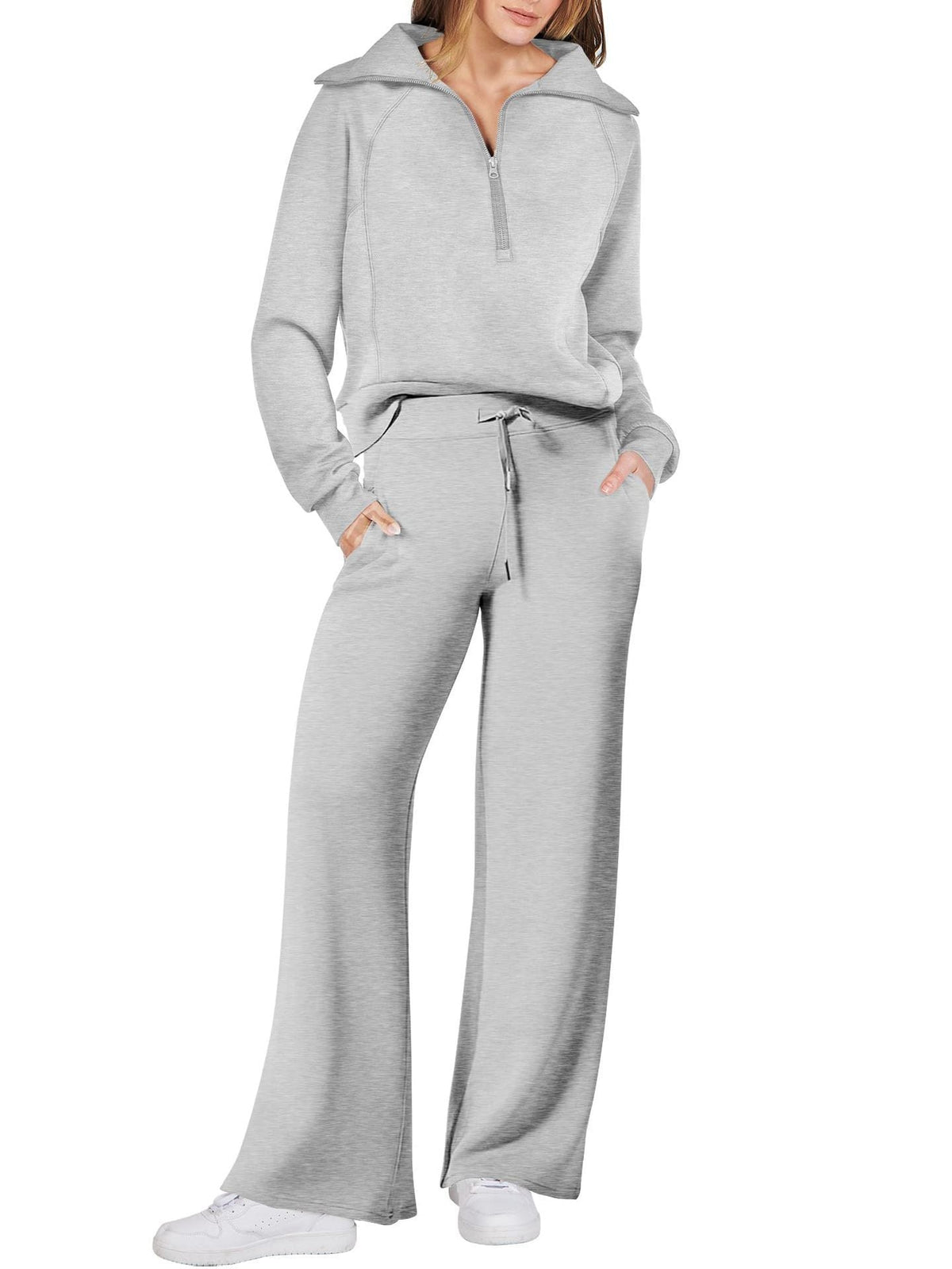 Zip & Relax Set - Comfortable Two-Piece Outfit